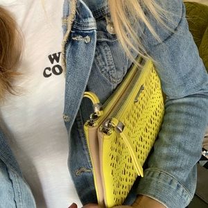 Bright yellow clutch! Perfect for spring